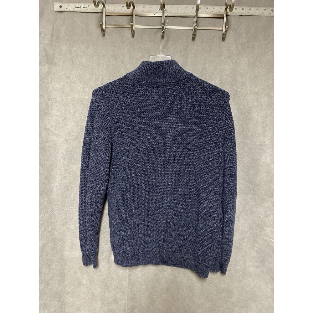 L L Bean Sweater Men XL Tall Cardigan‎ Chunky Knit Fisherman Zip Nordic Jacket - Picture 5 of 11